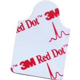 3m 2330 Red Dot Ekg Tab Electrode Adult Foam Backing Resting Nonradiolucent 1.75x7/8 Inch