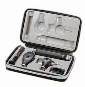 Adc 54380l Portable Diagnostic Set Usb Rechargeable With Pmv Otoscope And Coax Oph