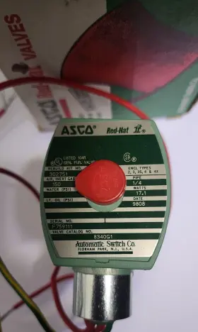 Ef8340g1 Asco Redhat Solenoid Valve Ef8340g1 Asco Redhat Solenoid Valve