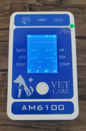 Berry Am6100 Veterinary Monitor 6-parameter Pet Spo2 Pr Bp Ecg With App