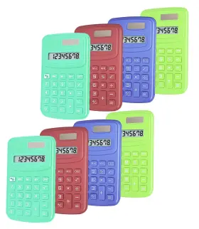 Bestwyaf54 Bestwya Basic Calculator Calculators For Classroom With 8 Digit Silicone But