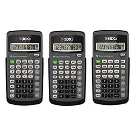 Big Idea Design Llc Ti-30xa 3 Pack Value Bundle Scientific Calculator 10-digit Lcd