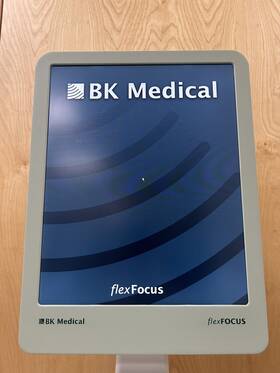Bk Medical 1202 Flex Focus Ultrasound Monitor With Probe Connection Ports