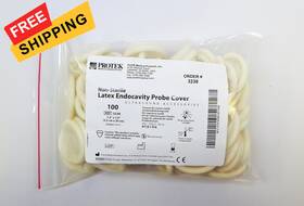 Brand Krystal 8542032493 Latex Ultrasound Transducer Probe Cover 1.5 X 7.9 Inch Endocavity Non Sterile