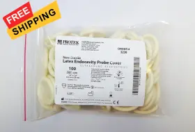 8542032493 Brand Krystal Latex Ultrasound Transducer Probe Cover 1.5 X 7.9 Inch Endocavity Non Sterile
