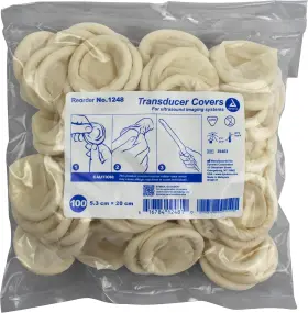 8542032486 Brand Topsmedical Ultrasound Transducer Probe Covers - Box Of 100 1 Pack