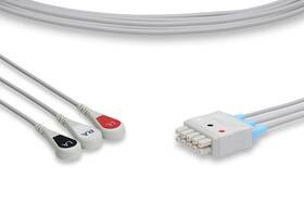 Bulbsandbatteries 825394146972 Replacement Cable/sensor For Ge Healthcare E9008kb3 Lead Snap Ecg Leadwire