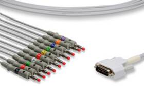 Bulbsandbatteries Ecg-1350a Replacement For Direct-connect Ekg Cables Nihon Kohden And
