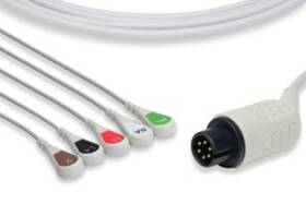 Bulbsandbatteries Wz-820t-1 Replacement For Medtronic Lifepak 9 Direct-connect Ecg Cables Snap