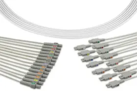 Wz-84gx-9 Bulbsandbatteries Replacement For Marquette Mac 5500 Ekg Leadwires 1 Without Adapters