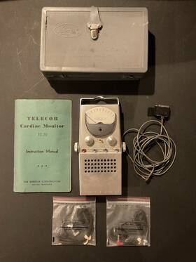 Burdick Tc20 Vintage Portable Telecor Cardiac Monitor Collector Item