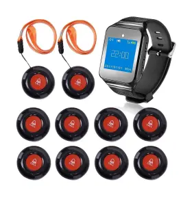 Calltou 680727535698 Caregiver Wireless Smart Call Button - 500 Ft Vibration Nurse Inch