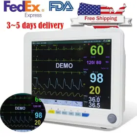 Spo2 Carejoy 190891188496 Carejor Medical 12ftft Icu Vital Sign Patient Monitor Ecg Nibp Resp Temp Spo2 Carejoy 190891188496 Carejor Medical 12ftft Icu Vital Sign Patient Monitor Ecg Nibp Resp Temp