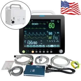 Carejoy 190891236159 12 Inch Portable Patient Monitor - 6 Parameter Icu Ccu Signs Machine/spots/ Carejoy 190891236159 12 Inch Portable Patient Monitor - 6 Parameter Icu Ccu Signs Machine/spots/