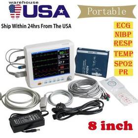 Carejoy 800205 8 Sign Patient Monitor 6param Nibp Cuff Emergency - New