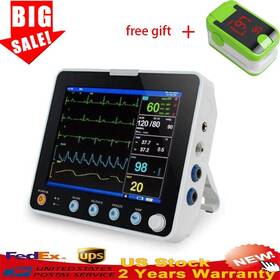Carejoy Eda180548 8ftftmedical Portable Icu Vital Sign Patient Monitor 6-parameter Ecg Nibp Resp Pr