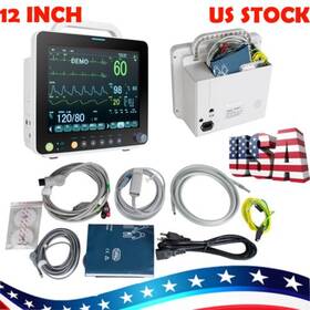 Carejoy Rpm-9000c4 12/8 Inch Patient Monitor Icu Ccu Vital Sign Hospital Ecg Nibp Resp Temp Spo2 Pr/ce