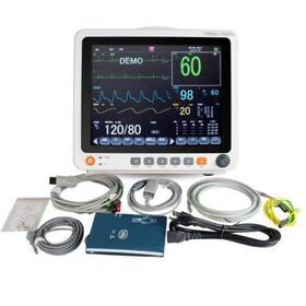 Carejoy V8rectal 12 Inch Screen Patient Signs Monitor Ecg Nibp Resp Temp Spo2 Pr