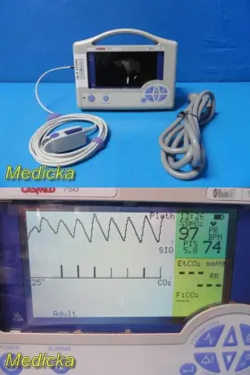 01-02-0413 Casmed 750c-2ms Masimo Spo2 Vital Signs Monitor With Sensor 37060
