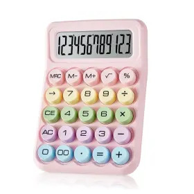 Ch-520 Chakaka 016392862317 Electronic Calculator 12 Digits Large Lcd Display Small Desktop Calculators P