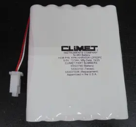 53303799 Climet Intruments Instruments Replacement Battery For Particle Counters