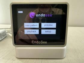 Cooper Surgical Endosee 38335 Handheld Monitor With Charging Cradle And Cords