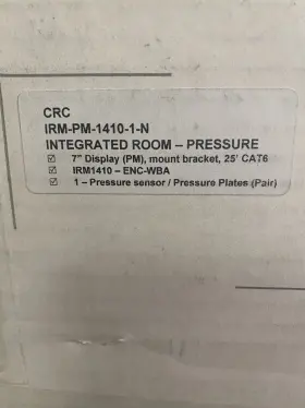 Irm-pm-1410-1-n Critical Room Control - / 7 Inch Display 1 Pressure Sensor