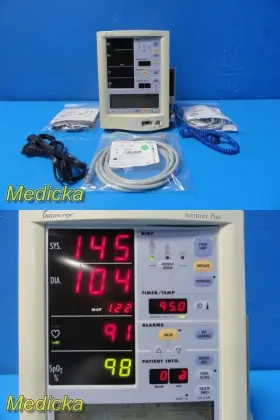 0998-00-0444-461 Datascope Mindray Accutorr Plus Monitor Spo2 Nellcor With Patient Leads 35956 0998-00-0444-461 Datascope Mindray Accutorr Plus Monitor Spo2 Nellcor With Patient Leads 35956