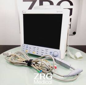 Datascope 0998-00-0500-1002a Spectrum Patient Monitor With Stand Mount And Cables