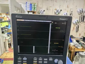 6100f-pa00215 Datascope Passport V Patient Monitor With Microstream Co2 Excellent Condition 6100f-pa00215 Datascope Passport V Patient Monitor With Microstream Co2 Excellent Condition