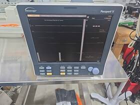 Datascope 6100f-pa00227 Passport V Patient Monitor With Ecg Spo2 Bp Temp Printer