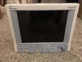 Datascope 7559 Passport 2 Ecg Nibp Spo2 Color Vital Signs Monitor With Accessories