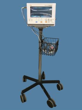Datascope Corp 0998-00-0126 Passport El 5-lead Patient Monitor With Spo2 Stand