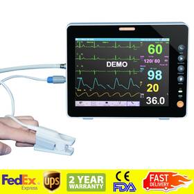 Denshine 800204 8 Inch Icu Vital Signs Monitor Patient Spo2 Nibp Ecg Resp Temp Pr Medical A