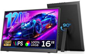 Dopesplay Us-dr1607-55 120hz Portable Gaming Monitor 16 Inch 1200p Fhd 100% Srgb Disp