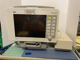 Dr Ger Ms18597 Drager Infinity Delta Patient Monitor With Docking Station