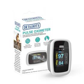 Dr. Talbots 14920cs6-24 Dr. Pulse Oximeter With Lanyard And Travel Pouch White Gray