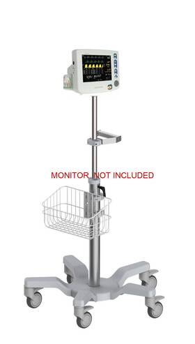 Eastshore Mt-201-csi-8100ep Rolling Roll Stand For Spacelabs Qube Monitor Big Wheel New