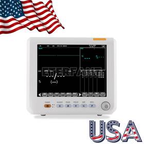 Eterfant Jh103020091 8 Inch Patient Monitor Icu Ccu Vital Sign For Hospital Spo2 Temp Pr Nibp Us