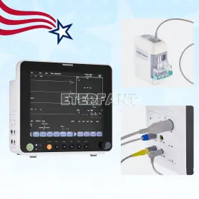 Jh103020131 Eterfant 12 Inch Patient Monitor With Etco2 Multi-parameter Ecg/nibp/resp/temp/spo2/pr/etco2 Jh103020131 Eterfant 12 Inch Patient Monitor With Etco2 Multi-parameter Ecg/nibp/resp/temp/spo2/pr/etco2