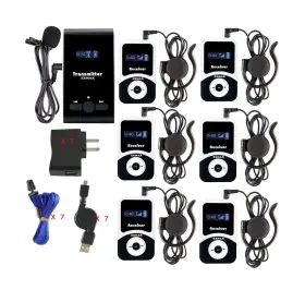 Atg-100t Exmax 712323627351 195mhz Wireless Tour Guide System Headsets Voice Transmission