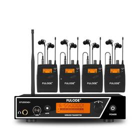 Fulode Studio42 In Ear Monitor System Uhf Wireless Mono Iem With Metal Rackmount Transmitter