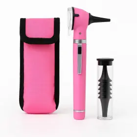 G.s Surgical 881314493319 Fiber Optic Mini Otoscope Pink Color Diagnostic Set Instruments
