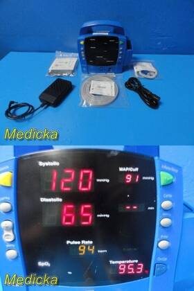 Ge 2009613-001 Dinamap Procare Dpc200x-en Patient Monitor With Leads And Power Adapter 35138
