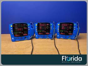 Ge 20340803-010 Lot Of 3 Dinamap Carescape V100 Patient Monitor Nibp Temp Massimo Spo2