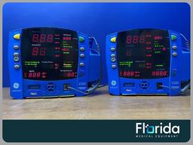 Ge 2034803-002 Lot Of 2 Dinamap Carescape V100 Patient Monitor Nibp Temp Massimo Spo2 Tested