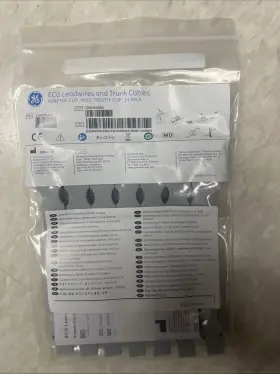 2104729-001 Ge Ecg Lead Wires And Trunk Cables Adapter Clip Widemouth 14 Pack