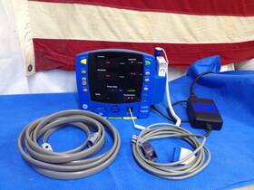 Ge 76763 Carefusion Dinamap V100 Patient Care Monitor With Cables And Power Source