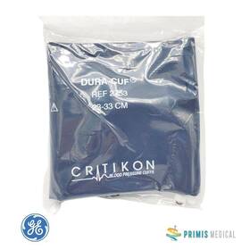 Ge Critikon 2753 Blood Pressure Dura-cuf With 2 Tube Dinaclick Connectors 23-33 Cm