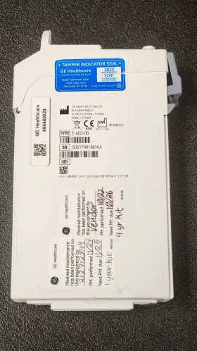 Sgv17481061h Ge E-sco-00-us Lot Of 1 E-sco-00 Respiratory Vital Signs Module - Sn